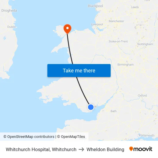 Whitchurch Hospital, Whitchurch to Wheldon Building map
