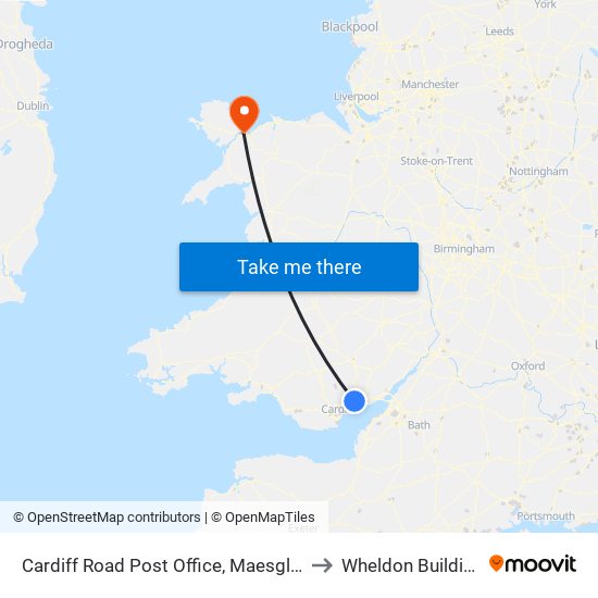 Cardiff Road Post Office, Maesglas to Wheldon Building map