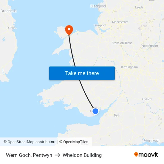 Wern Goch, Pentwyn to Wheldon Building map