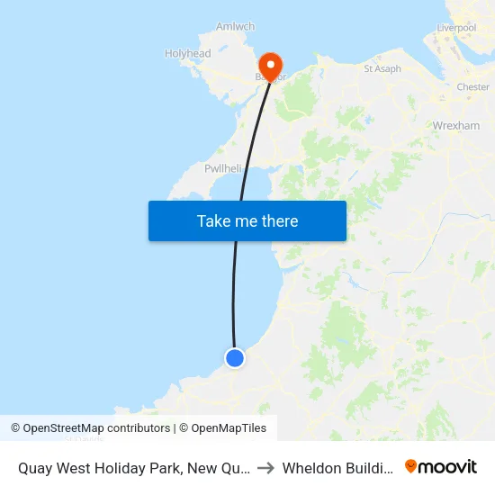 Quay West Holiday Park, New Quay to Wheldon Building map