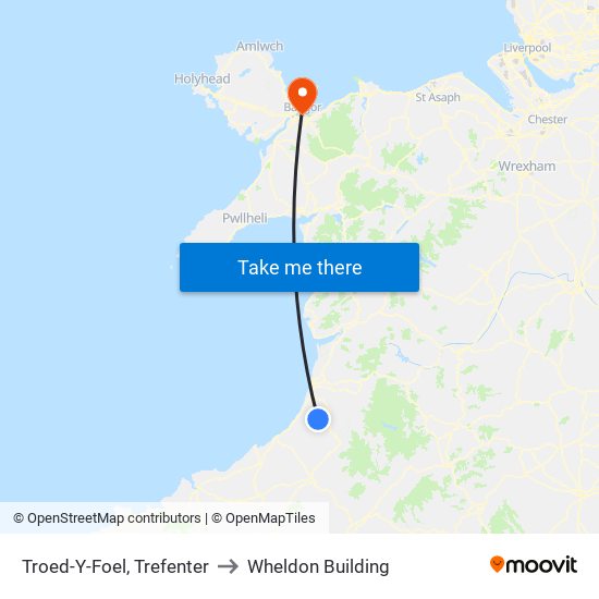 Troed-Y-Foel, Trefenter to Wheldon Building map