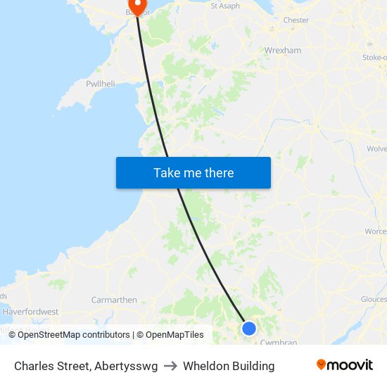 Charles Street, Abertysswg to Wheldon Building map