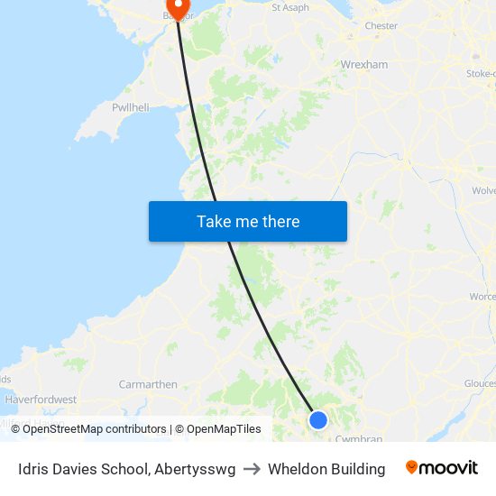 Idris Davies School, Abertysswg to Wheldon Building map