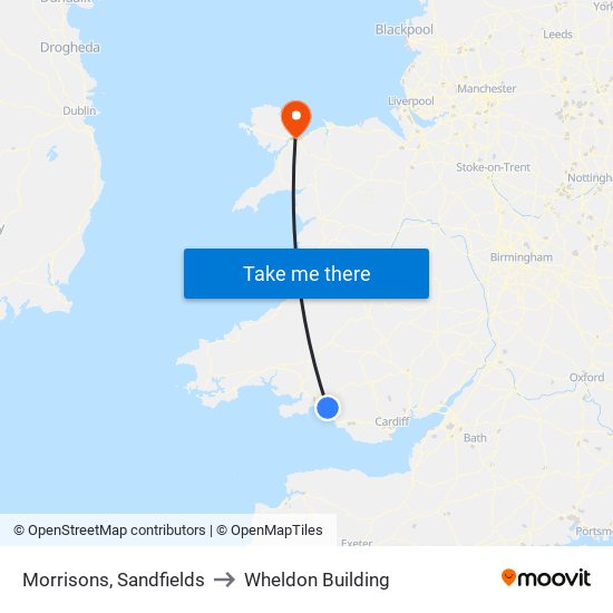 Morrisons, Sandfields to Wheldon Building map