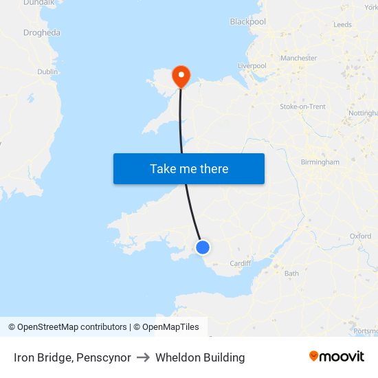 Iron Bridge, Penscynor to Wheldon Building map