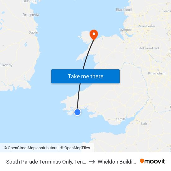 South Parade Terminus Only, Tenby to Wheldon Building map