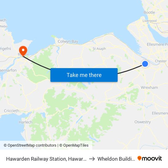 Hawarden Railway Station, Hawarden to Wheldon Building map