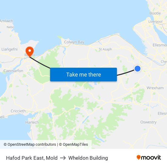 Hafod Park East, Mold to Wheldon Building map