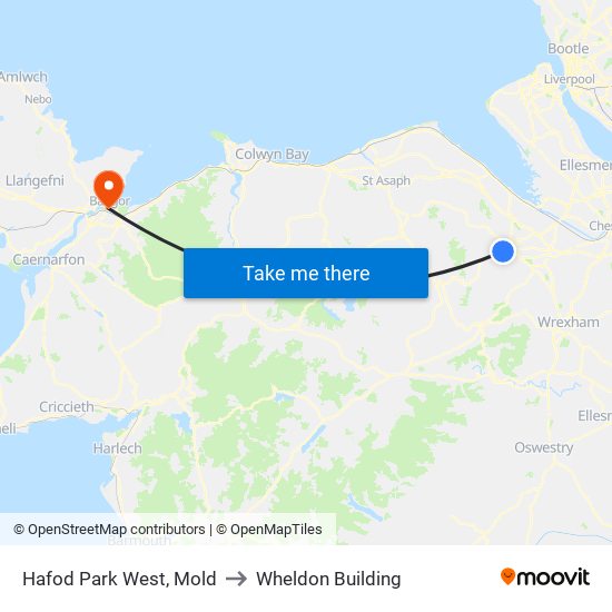 Hafod Park West, Mold to Wheldon Building map