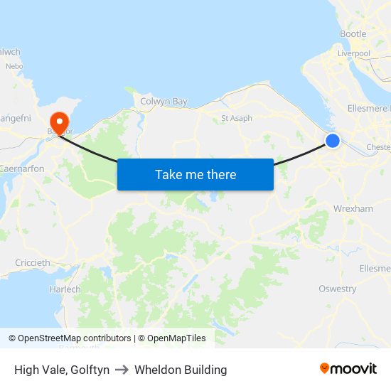 High Vale, Golftyn to Wheldon Building map