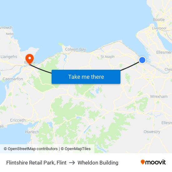 Flintshire Retail Park, Flint to Wheldon Building map