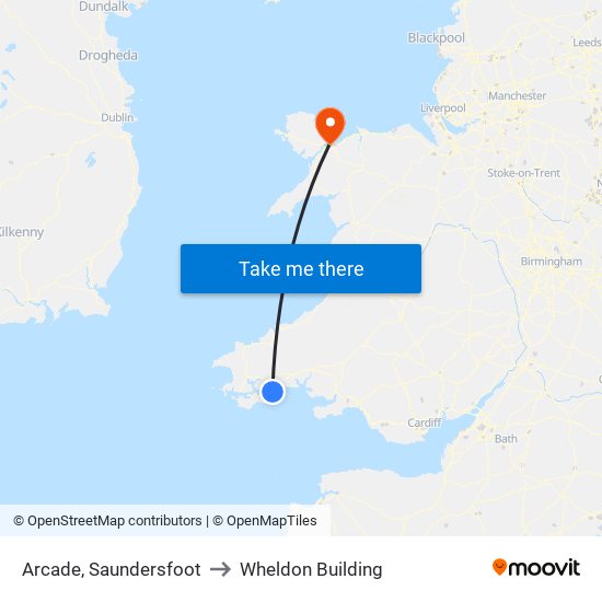 Arcade, Saundersfoot to Wheldon Building map