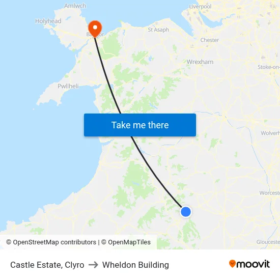 Castle Estate, Clyro to Wheldon Building map