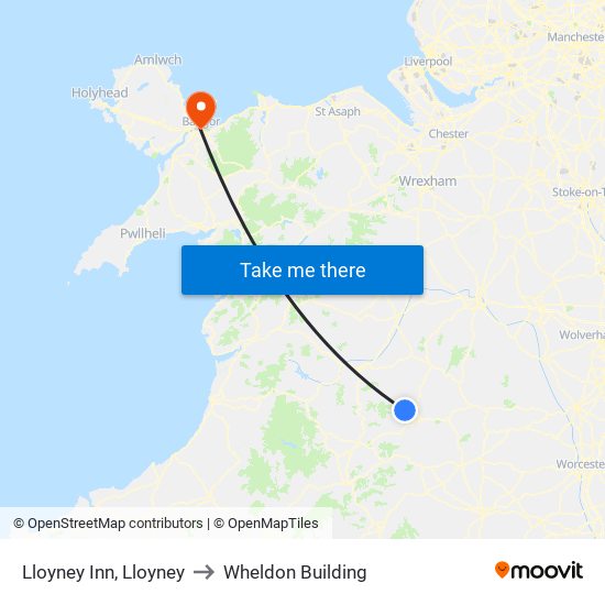 Lloyney Inn, Lloyney to Wheldon Building map