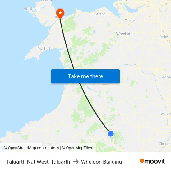 Talgarth Nat West, Talgarth to Wheldon Building map