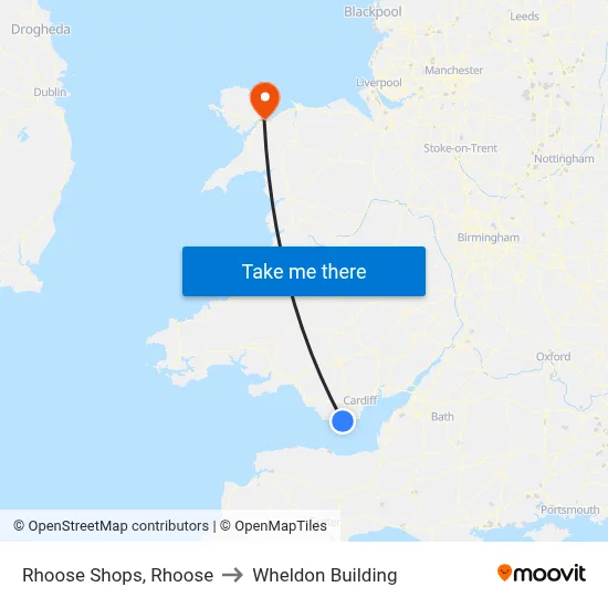 Rhoose Shops, Rhoose to Wheldon Building map