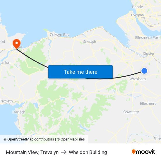 Mountain View, Trevalyn to Wheldon Building map
