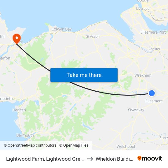 Lightwood Farm, Lightwood Green to Wheldon Building map