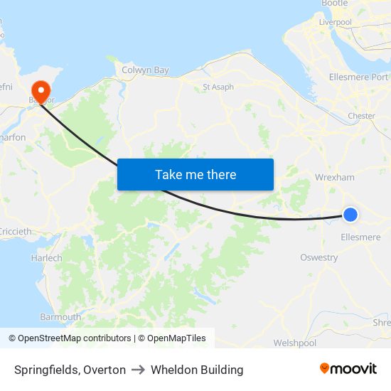 Springfields, Overton to Wheldon Building map