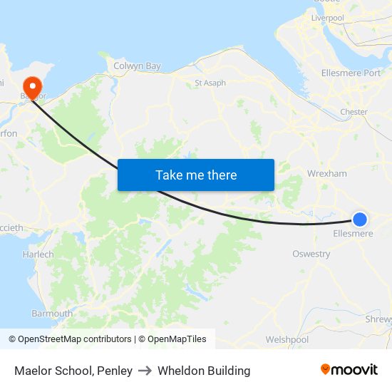 Maelor School, Penley to Wheldon Building map