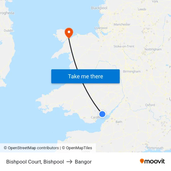 Bishpool Court, Bishpool to Bangor map