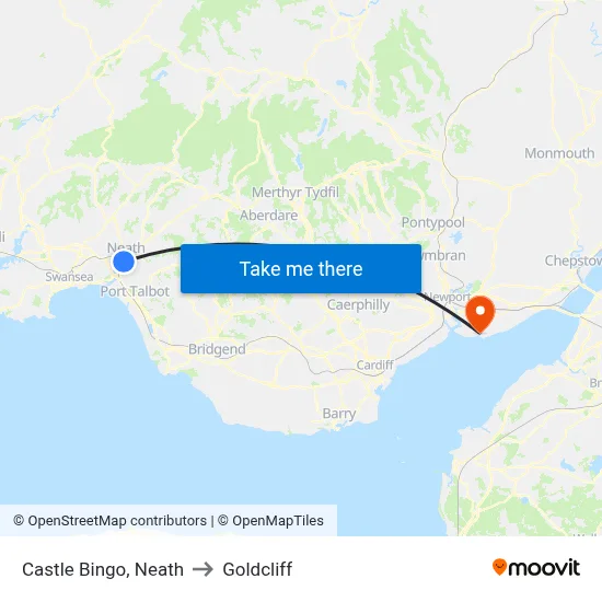 Castle Bingo, Neath to Goldcliff map