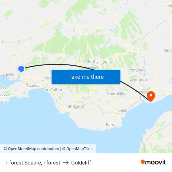 Fforest Square, Fforest to Goldcliff map