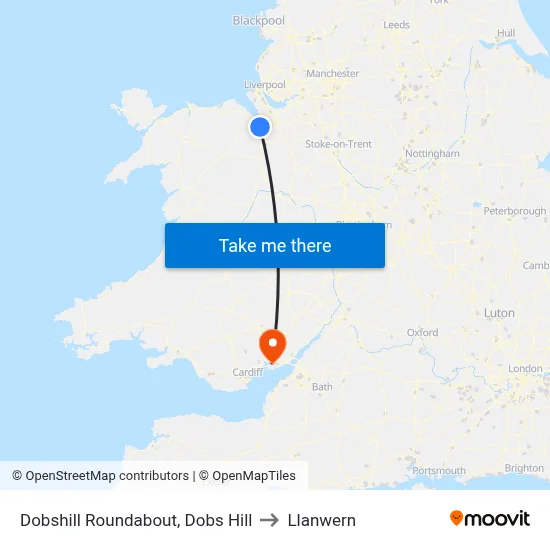 Dobshill Roundabout, Dobs Hill to Llanwern map