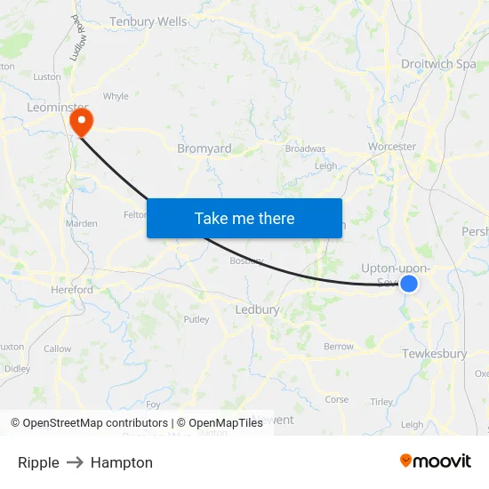 Ripple to Hampton map