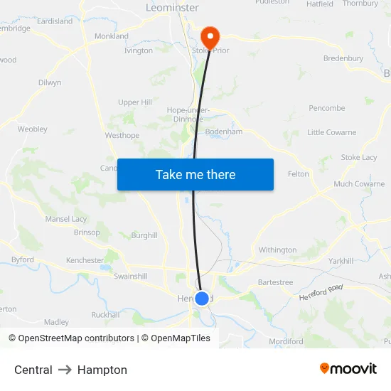 Central to Hampton map