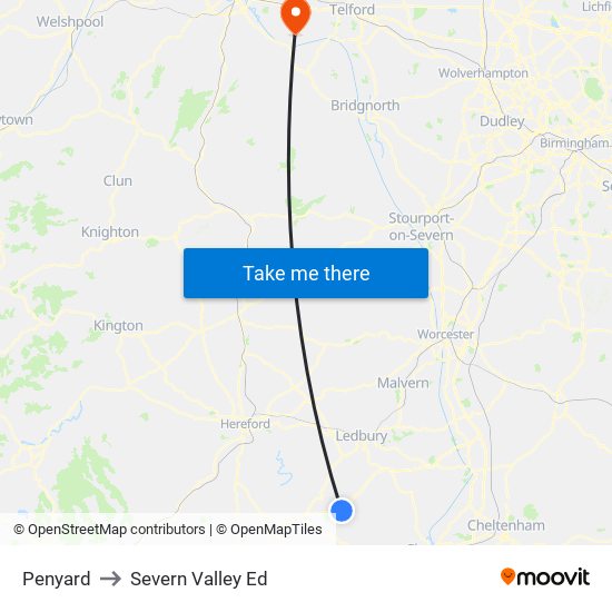 Penyard to Severn Valley Ed map