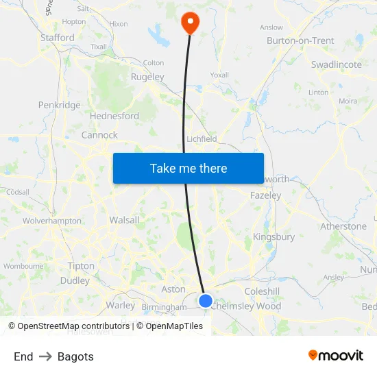 End to Bagots map