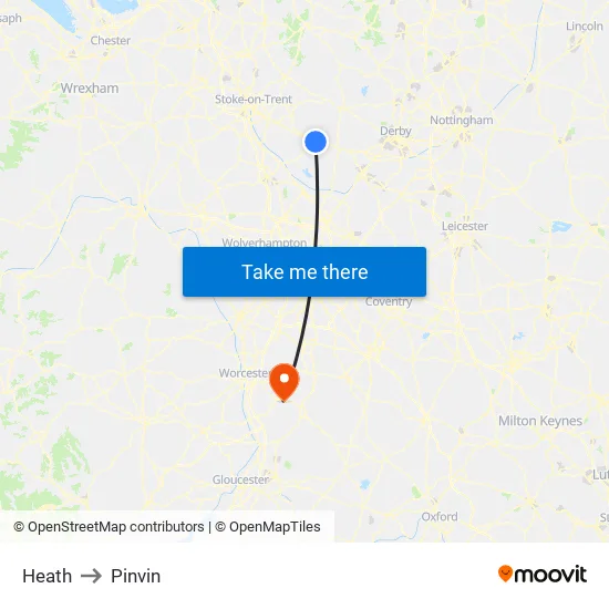 Heath to Pinvin map