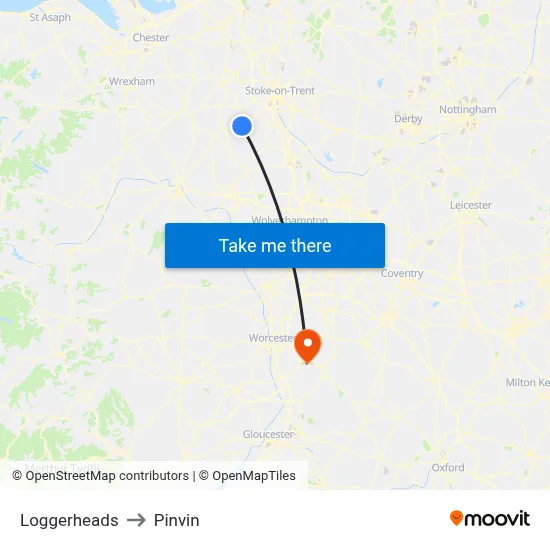 Loggerheads to Pinvin map