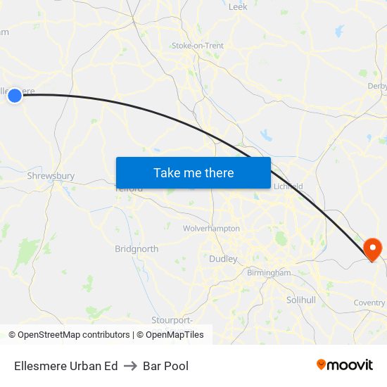 Ellesmere Urban Ed to Bar Pool map