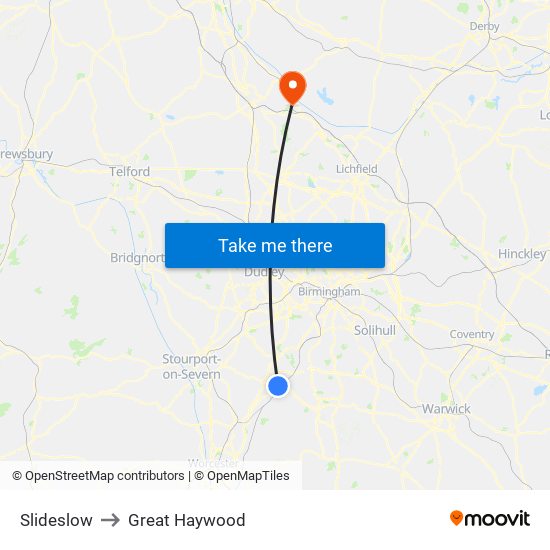 Slideslow to Great Haywood map