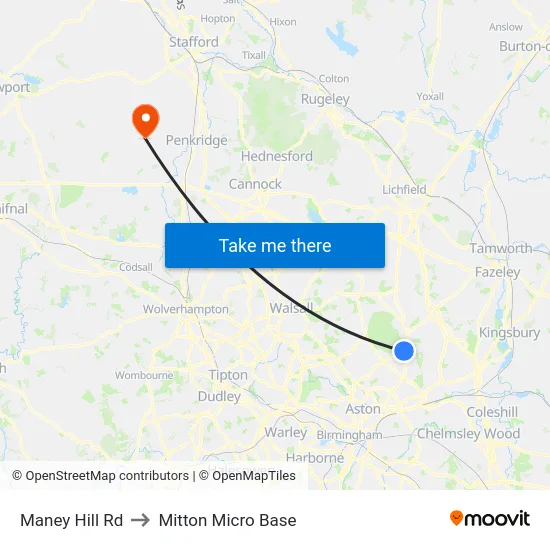 Maney Hill Rd to Mitton Micro Base map