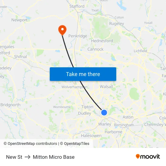 New St to Mitton Micro Base map