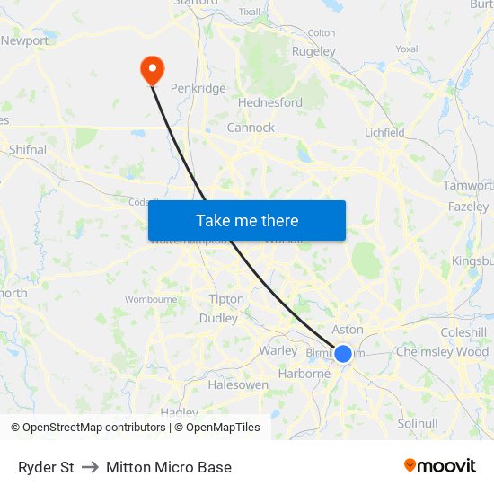 Ryder St to Mitton Micro Base map
