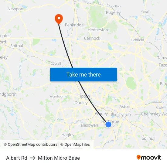 Albert Rd to Mitton Micro Base map