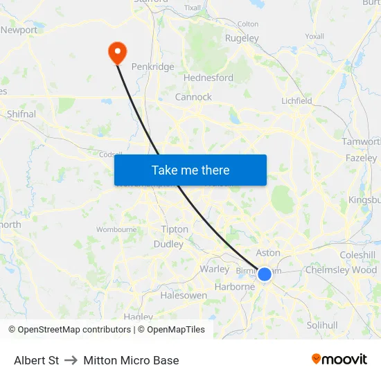 Albert St to Mitton Micro Base map