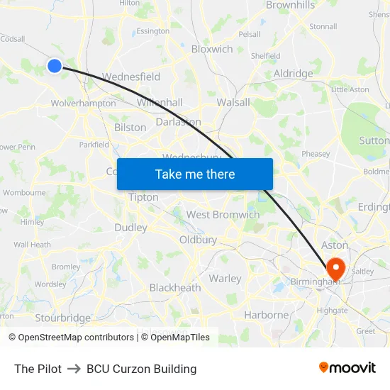 The Pilot to BCU Curzon Building map