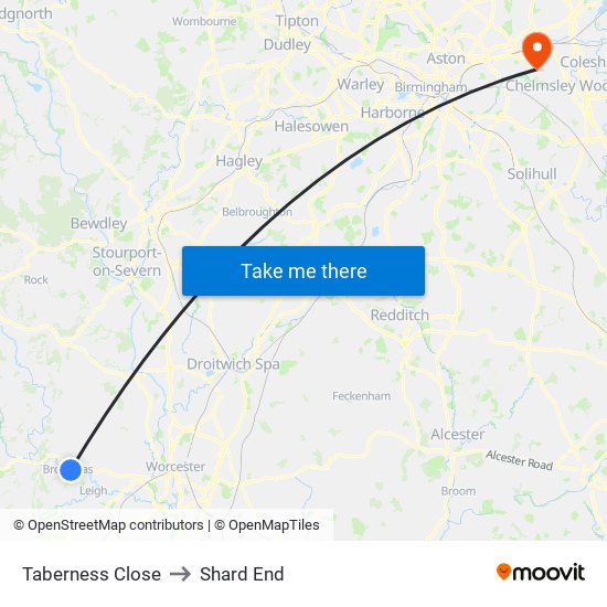 Taberness Close to Shard End map