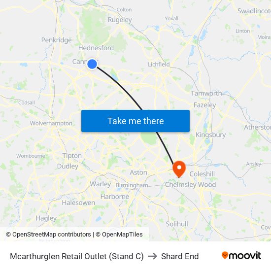 Mcarthurglen Retail Outlet (Stand C) to Shard End map