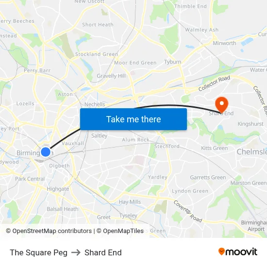 The Square Peg to Shard End map