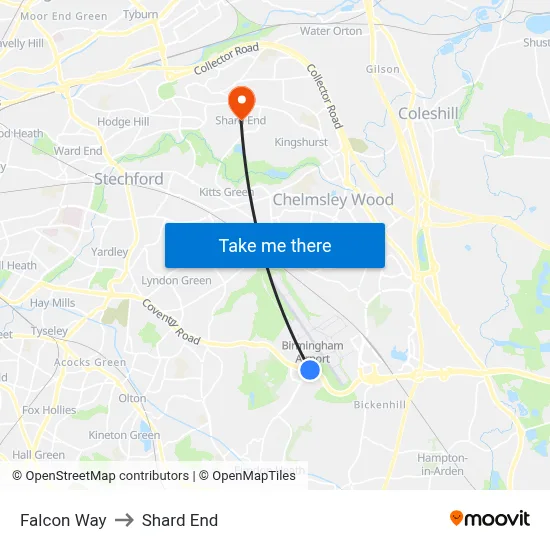 Falcon Way to Shard End map