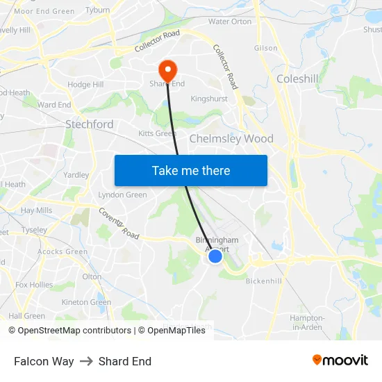 Falcon Way to Shard End map