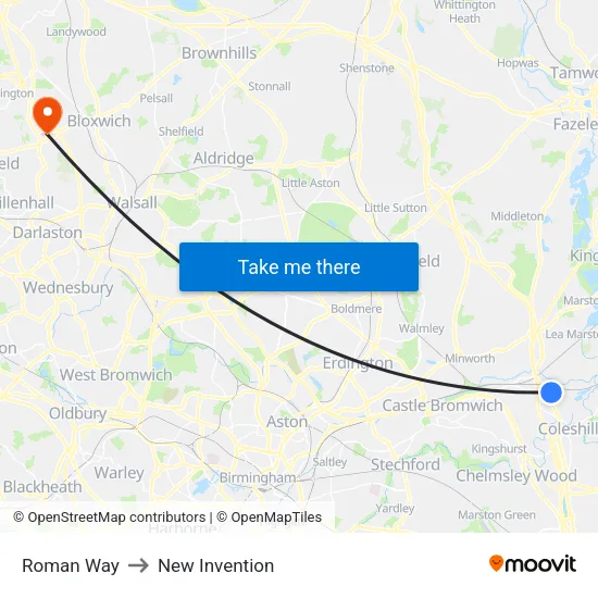 Roman Way to New Invention map