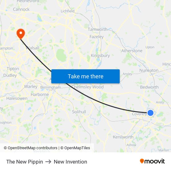 The New Pippin to New Invention map