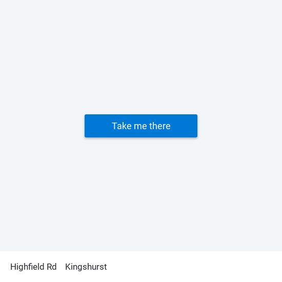 Highfield Rd to Kingshurst map